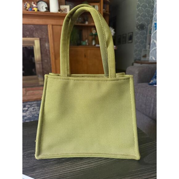 Wei East Handbags - Wei East Green Structured Too Handle Bag